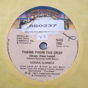 Donna Summer / John Barry ‎– Down Deep Inside (Theme From The Deep) - Vinyl 7" Record - Very-Good+ Quality (VG+) - C-Plan Audio