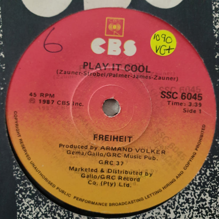 Freiheit ‎– Play It Cool - Vinyl 7" Record - Very-Good+ Quality (VG+) - C-Plan Audio