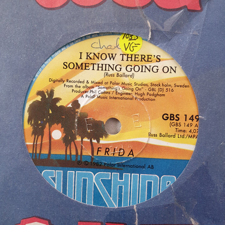 Frida ‎– I Know There's Something Going On- Vinyl 7" Record - Very-Good- Quality (VG-) - C-Plan Audio