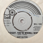 Gary Glitter ‎– Always Yours - Vinyl 7" Record - Very-Good- Quality (VG-) - C-Plan Audio