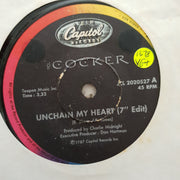 Joe Cocker ‎– Unchain My Heart - Vinyl 7" Record - Very-Good+ Quality (VG+) - C-Plan Audio