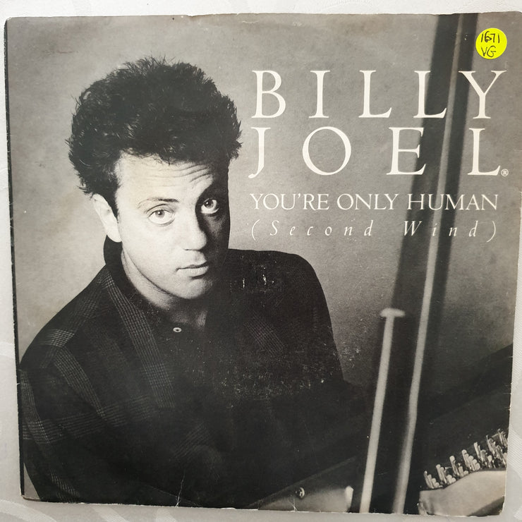 Billy Joel ‎– You're Only Human (Second Wind) - Vinyl 7" Record - Opened  - Very-Good Quality (VG) - C-Plan Audio