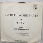 Wham! ‎– Everything She Wants - Vinyl 7" Record - Very-Good+ Quality (VG+) - C-Plan Audio