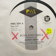Mandy ‎– Boys And Girls - Vinyl 7" Record - Very-Good+ Quality (VG+) - C-Plan Audio