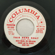 Mitch Miller And His Sing-Along Chorus ‎– Holiday For Lovers - Vinyl 7" Record - Very-Good+ Quality (VG+) - C-Plan Audio