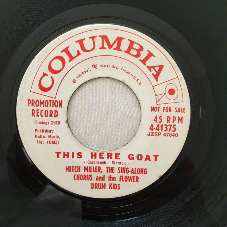 Mitch Miller And His Sing-Along Chorus ‎– Holiday For Lovers - Vinyl 7" Record - Very-Good+ Quality (VG+) - C-Plan Audio