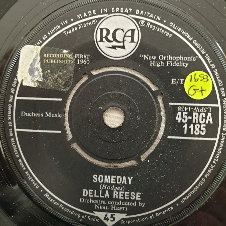 Della Reese ‎– Someday - Vinyl 7" Record - Opened  - Good+ Quality (G+) - C-Plan Audio