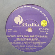 Dianne Todd & Robin Dalton - Snowflakes and Seethearts - Vinyl 7" Record - Very-Good+ Quality (VG+) - C-Plan Audio