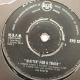 Jim Reeves ‎– Waitin' For A Train - Vinyl 7" Record - Good Quality (G) - C-Plan Audio