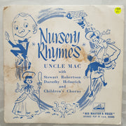 Uncle Mac's Nursery Rhymes - Vinyl 7" Record - Opened  - Very-Good Quality (VG) - C-Plan Audio