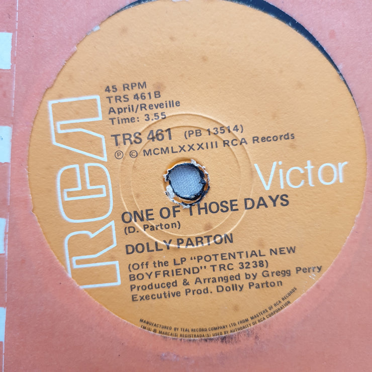 Dolly Parton ‎– Potential New Boyfriend - Vinyl 7" Record - Opened  - Very-Good Quality (VG) - C-Plan Audio