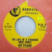 Gisi Stearns - The Lips of a Stranger - Vinyl 7" Record - Very-Good+ Quality (VG+) - C-Plan Audio