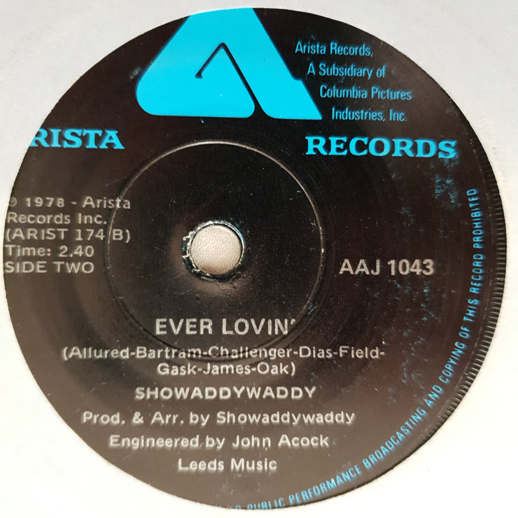 Showaddywaddy ‎– I Wonder Why - Vinyl 7" Record - Very-Good+ Quality (VG+) - C-Plan Audio