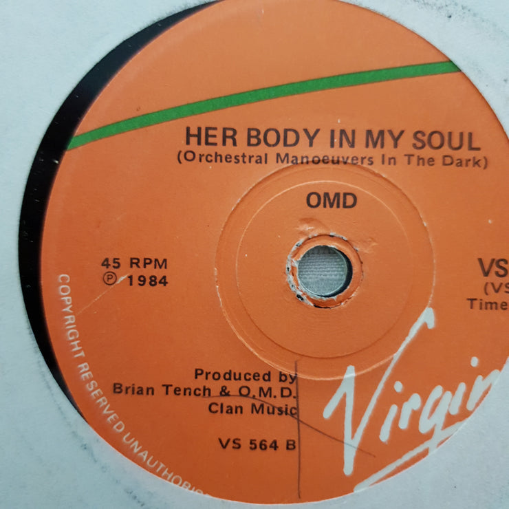 OMD ‎– Locomotion - Vinyl 7" Record - Very-Good- Quality (VG-) - C-Plan Audio