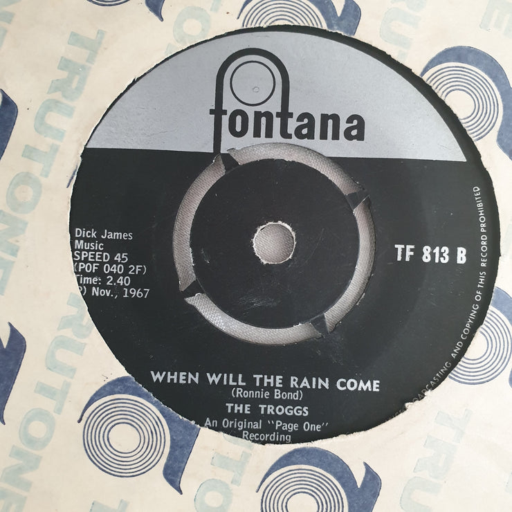 The Troggs ‎– Love Is All Around - Vinyl 7" Record - Opened  - Very-Good Quality (VG) - C-Plan Audio