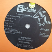 Hot Butter ‎– Popcorn / At The Movies Vinyl 7" Record - Very-Good+ Quality (VG+) - C-Plan Audio
