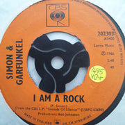 Simon & Garfunkel ‎– I Am A Rock - Vinyl 7" Record - Very-Good+ Quality (VG+) - C-Plan Audio
