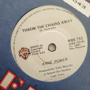 Anne Power ‎– Livin' Your Life In Yesterday - Vinyl 7" Record - Very-Good+ Quality (VG+) - C-Plan Audio