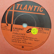 Foreigner ‎– Urgent - Vinyl 7" Record - Very-Good+ Quality (VG+) - C-Plan Audio