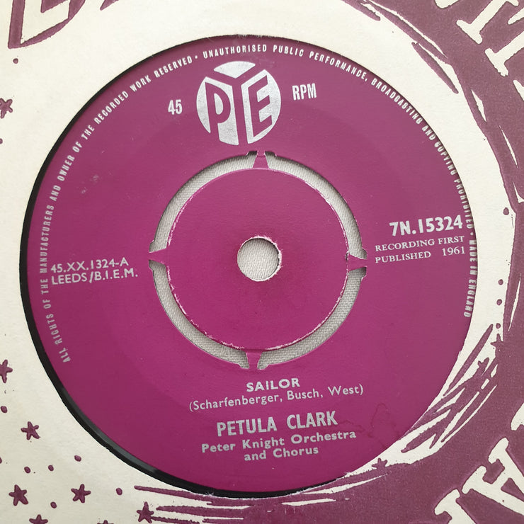 Petula Clark ‎– My Heart / Sailor - Vinyl 7" Record - Very-Good+ Quality (VG+) - C-Plan Audio