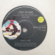 Real Life ‎– Face To Face - Vinyl 7" Record - Very-Good+ Quality (VG+) - C-Plan Audio