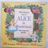 Walt Disney's Story Of Alice In Wonderland with booklet - Vinyl 7" Record - Good+ Quality (G+) - C-Plan Audio