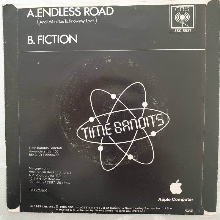 Time Bandits ‎– Endless Road - Vinyl 7" Record - Very-Good+ Quality (VG+) - C-Plan Audio