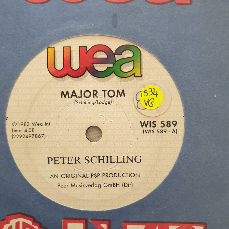 Peter Schilling ‎– Major Tom - Vinyl 7" Record - Opened  - Very-Good Quality (VG) - C-Plan Audio