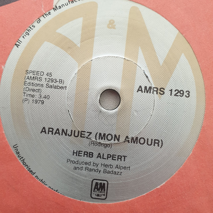 Herb Alpert ‎– Rise - Vinyl 7" Record - Opened  - Very-Good Quality (VG) - C-Plan Audio