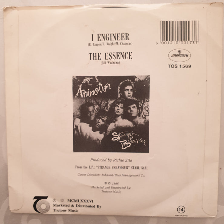 Animotion ‎– I Engineer - Vinyl 7" Record - Very-Good+ Quality (VG+) - C-Plan Audio