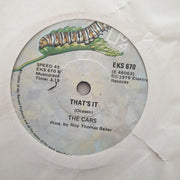 The Cars ‎– Let's Go - Vinyl 7" Record - Very-Good+ Quality (VG+) - C-Plan Audio