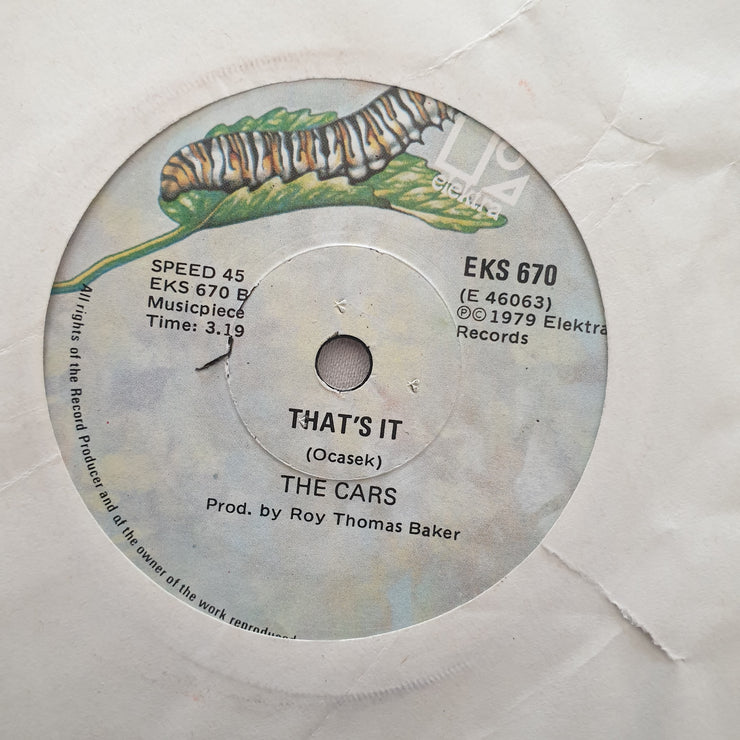 The Cars ‎– Let's Go - Vinyl 7" Record - Very-Good+ Quality (VG+) - C-Plan Audio