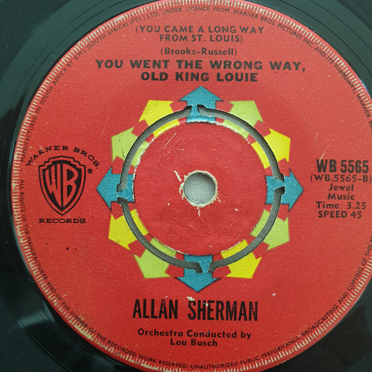 Allan Sherman ‎– Hello Muddah! Hello Fadduh! - Vinyl 7" Record - Good Quality (G) - C-Plan Audio