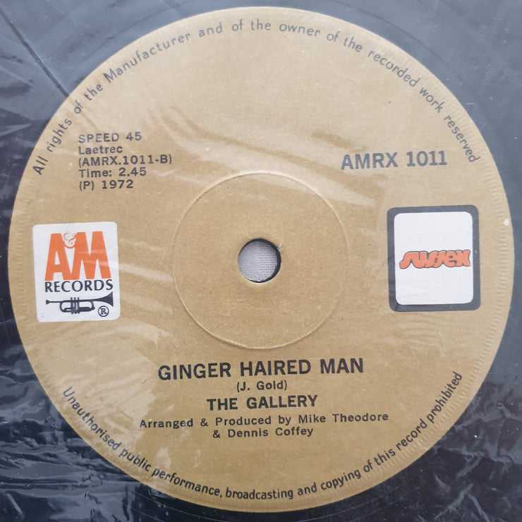 The Gallery ‎– Nice To Be With You - Vinyl 7" Record - Very-Good+ Quality (VG+) - C-Plan Audio