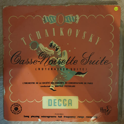 Tchaikovsky - L'Orchestre De La Societé Des Concerts Du Conservatoire De Paris, Anatole Fistoulari ‎– Casse-Noisette Suite (Nutcracker Suite) - Vinyl LP Record - Very-Good+ Quality (VG+) - C-Plan Audio