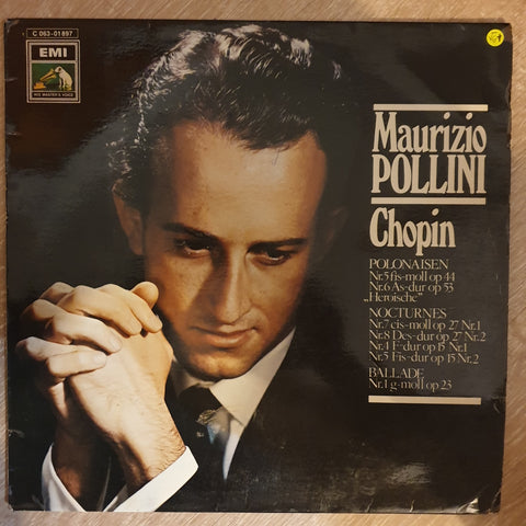 Maurizio Pollini - Chopin – Polonaisen - Nocturnes - Ballade  - Vinyl LP Record - Very-Good- Quality (VG-)