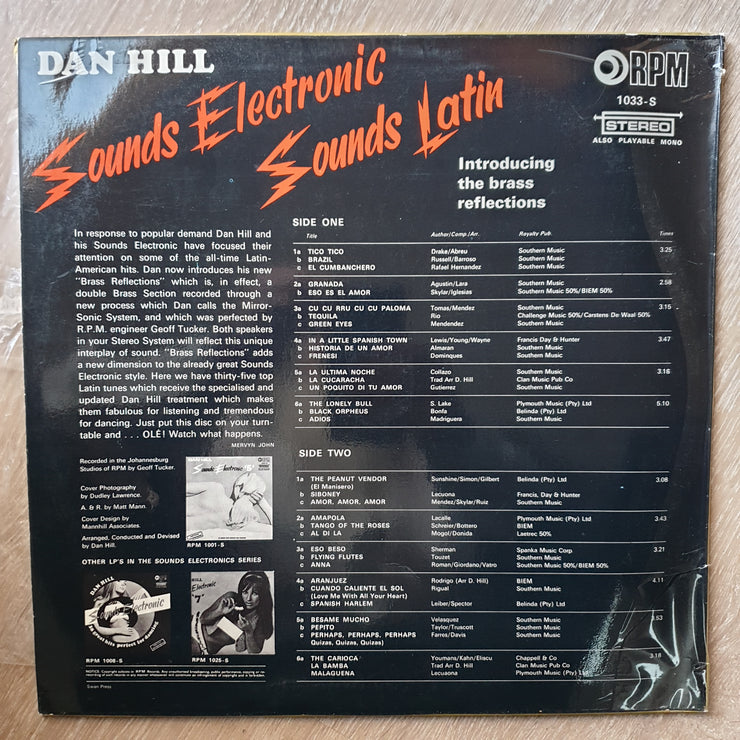 Dan Hill - Sounds Latin - Vinyl LP Record - Opened  - Very-Good+ Quality (VG+) - C-Plan Audio