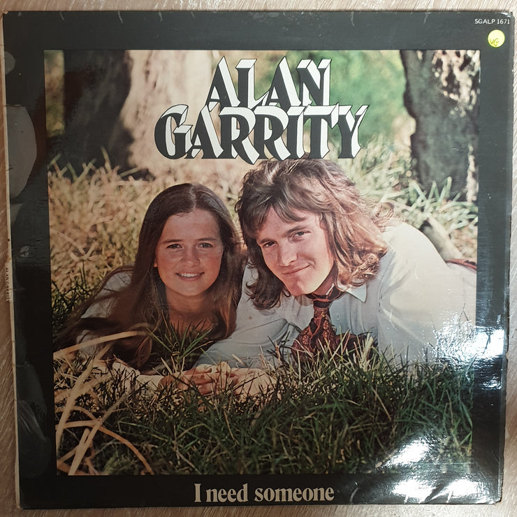 Alan Garrity ‎– I Need Someone - Vinyl LP - Opened  - Very-Good Quality (VG) - C-Plan Audio