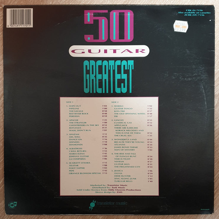 50 Guitar Greatest  - Vinyl LP Record - Opened  - Very-Good+ Quality (VG+) - C-Plan Audio