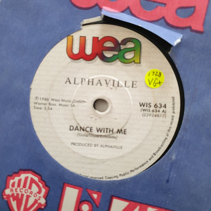 Alphaville ‎– Dance With Me - Vinyl 7" Record - Very-Good+ Quality (VG+) - C-Plan Audio