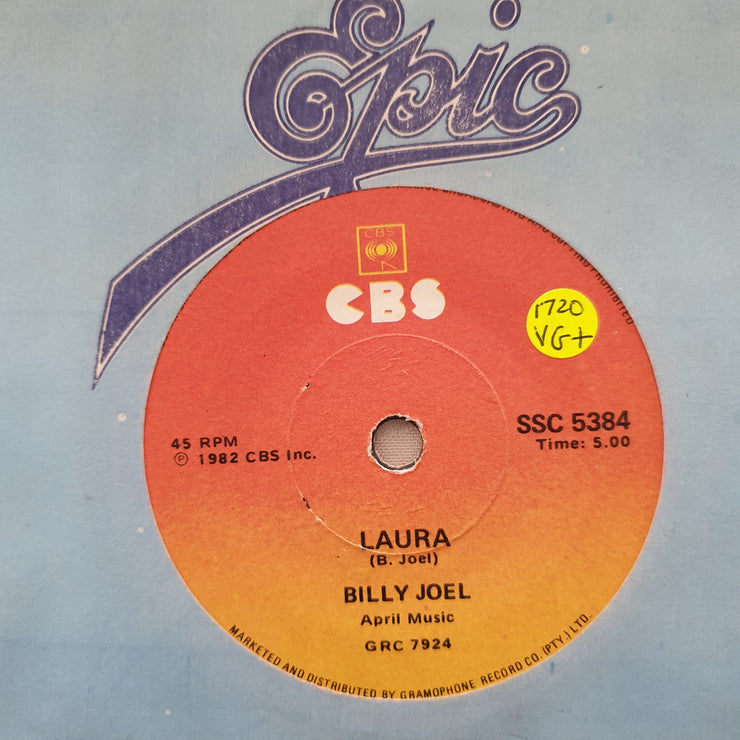 Billy Joel ‎– Pressure - Vinyl 7" Record - Very-Good+ Quality (VG+) - C-Plan Audio