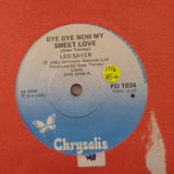 Leo Sayer ‎– Bye Bye Now My Sweet Love - Vinyl 7" Record - Very-Good+ Quality (VG+) - C-Plan Audio