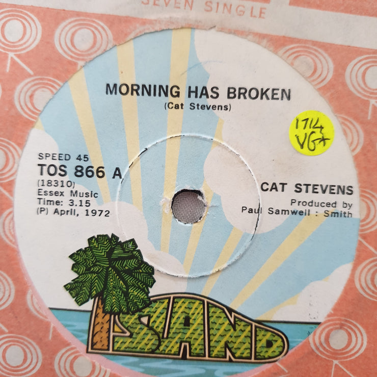 Cat Stevens ‎– Morning Has Broken - Vinyl 7" Record - Very-Good+ Quality (VG+) - C-Plan Audio