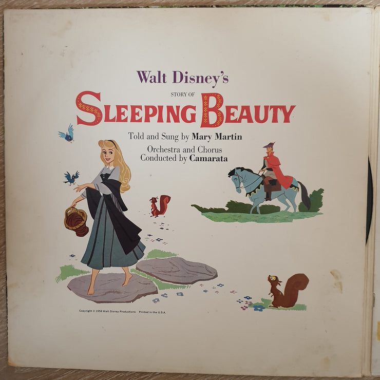 Walt Disney's Story Of Sleeping Beauty -  Mary Martin ‎– Vinyl LP Record - Opened  - Good+ Quality (G+) - C-Plan Audio