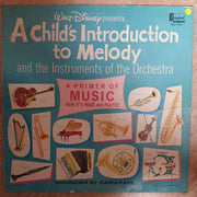 Walt Disney Presents a Child's Introduction to Melody and the Instruments Of The Orchestra - Vinyl LP Record - Opened  - Fair Quality (F) - C-Plan Audio