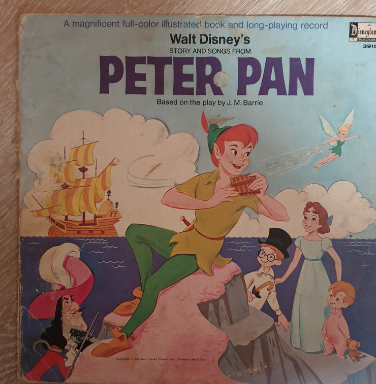 Walt Disney - Peter Pan - Vinyl LP Record - Good+ Quality (G) - C-Plan Audio