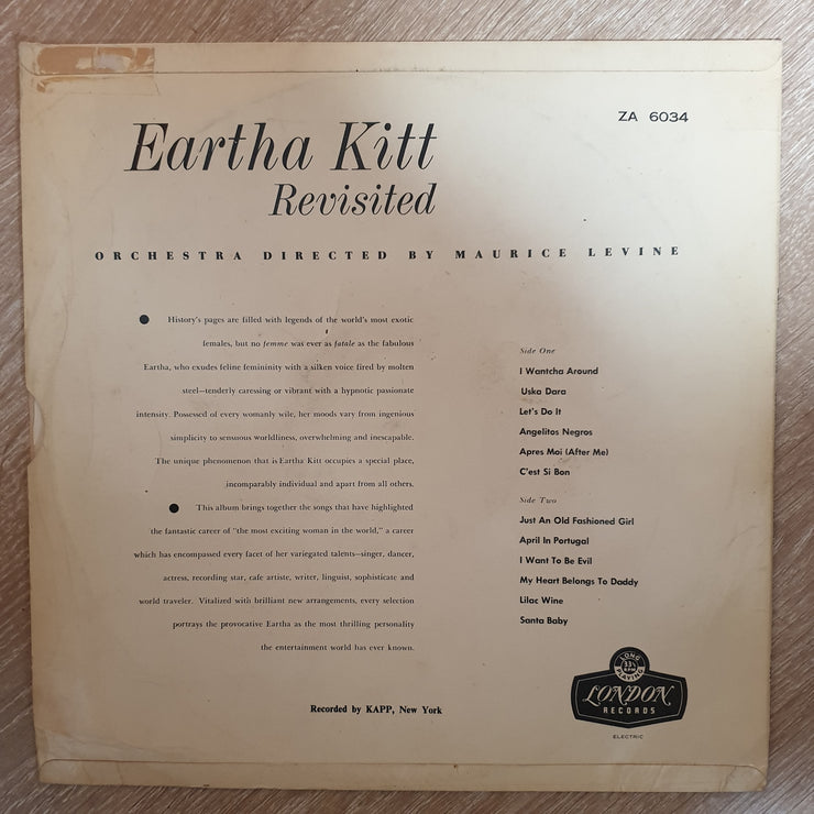 Eartha Kitt ‎– Revisited – Vinyl LP Record - Opened  - Very-Good+ Quality (VG+) - C-Plan Audio