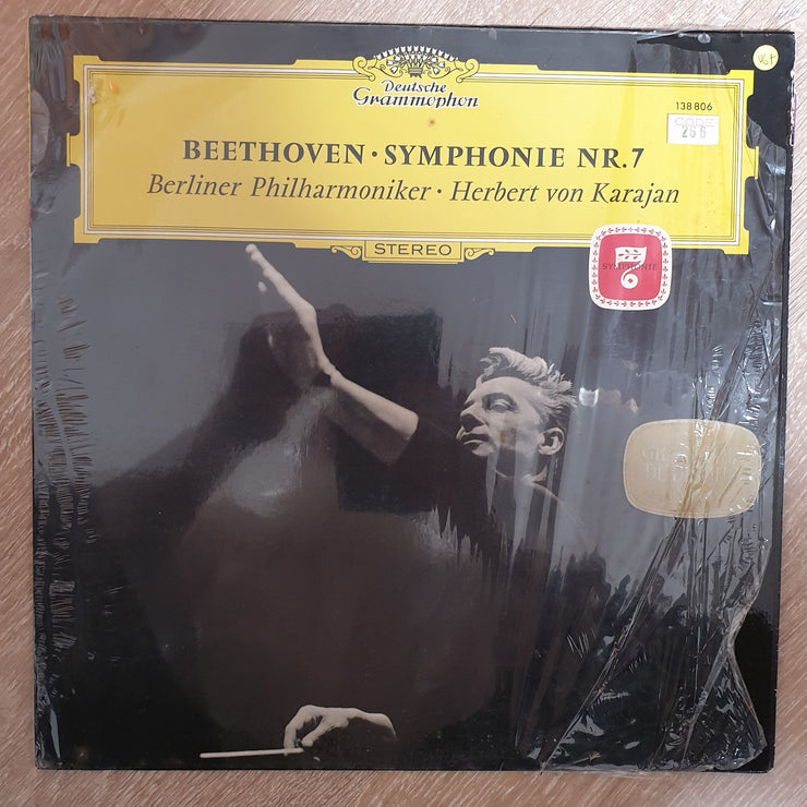 Beethoven, Berliner Philharmoniker · Herbert von Karajan – Symphonie Nr. 7 -  Vinyl LP Record - Very-Good+ Quality (VG+) - C-Plan Audio