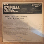 Artie Shaw And His Orchestra ‎– "September Song"  ‎– Vinyl LP Record - Opened  - Very-Good- Quality (VG-) - C-Plan Audio