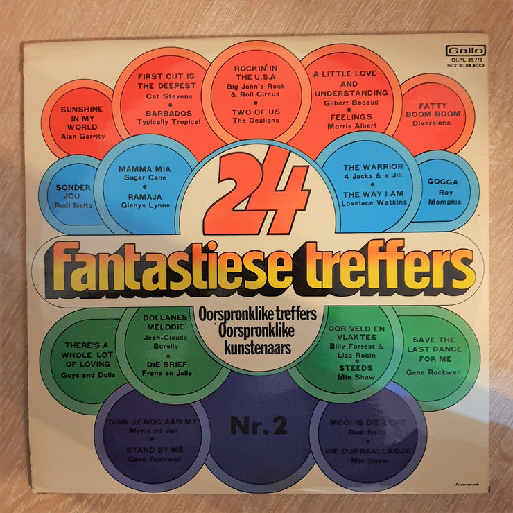24 Fantastieste Treffers- Original Artists- Vol 2  ‎– Vinyl LP Record - Opened  - Very-Good+ Quality (VG+) - C-Plan Audio